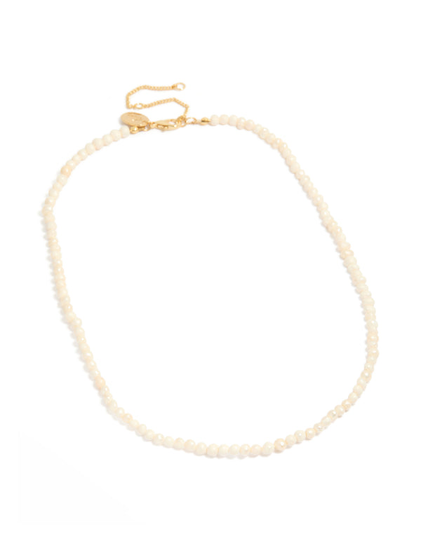 Gold Mini Freshwater Pearl Necklace