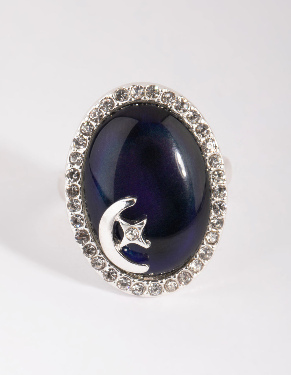 Silver Star & Moon Ring