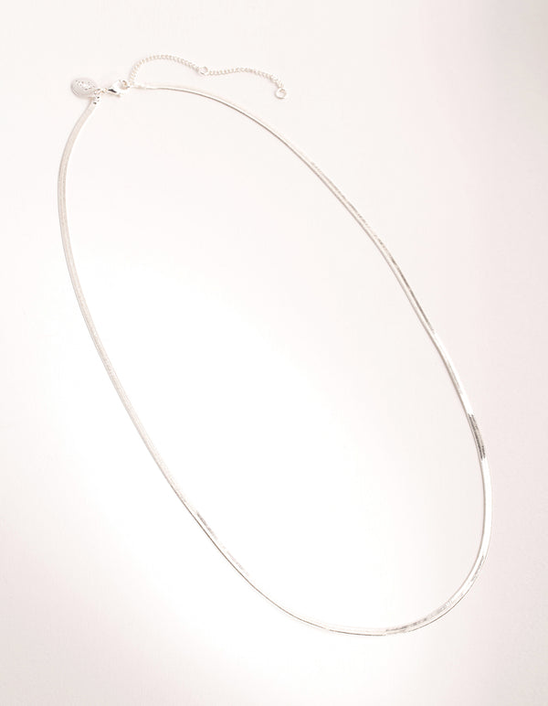 Silver Snake 60cm Necklace