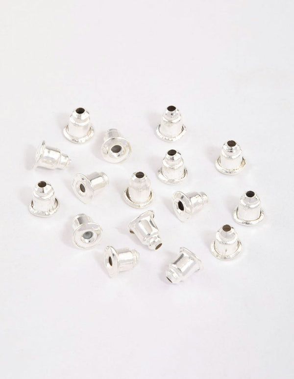 Silver Earring Backs 16-Pack