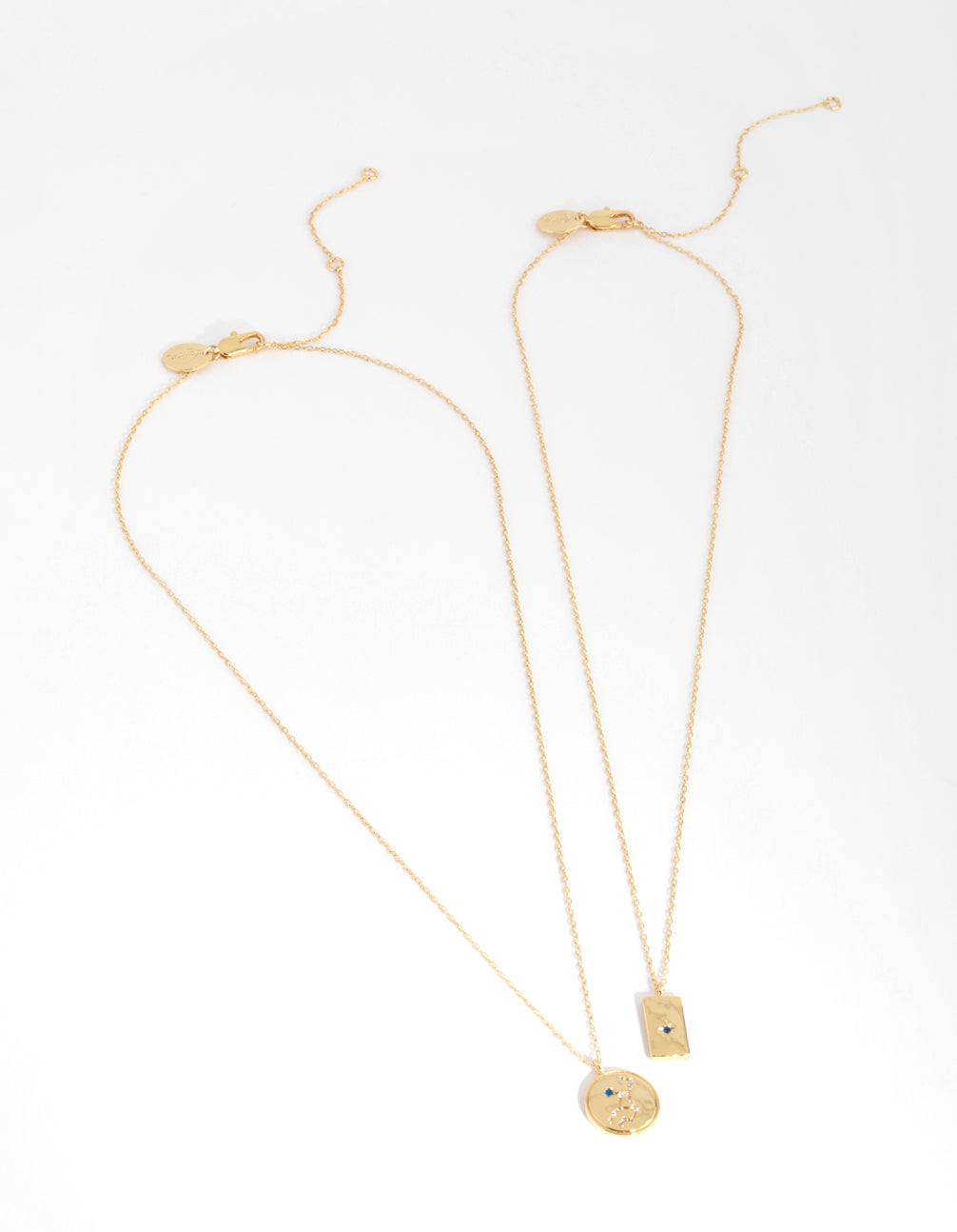 18ct Gold Plated Cubic Zirconia Virgo Necklace Set