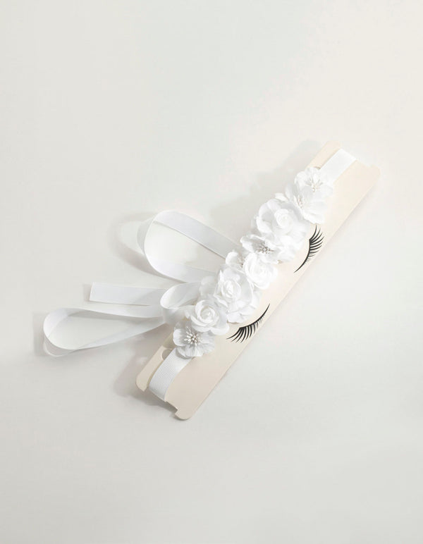 White Flower Sash