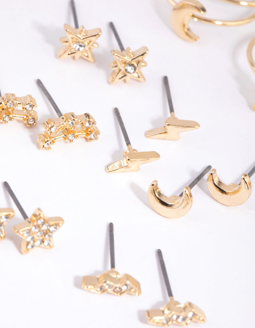Gold Diamante Celestial Earring & Ring Pack