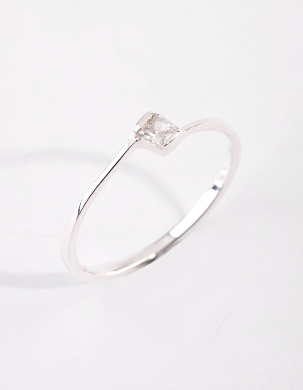 Sterling Silver Cubic Zirconia Ring