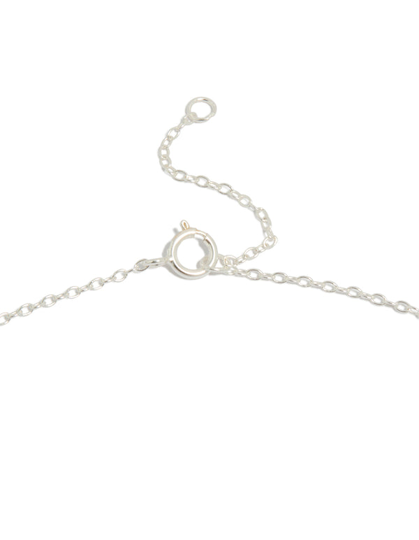 Sterling Silver Pave Butterfly Necklace