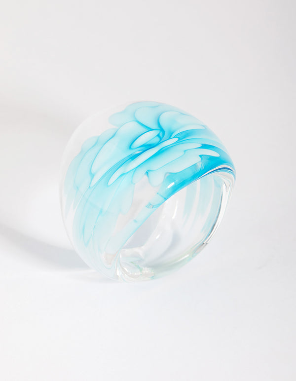 Blue Flower Ring