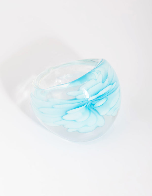 Blue Flower Ring