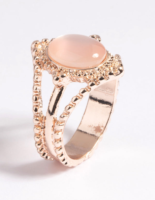 Rose Gold Cats Eye Ring