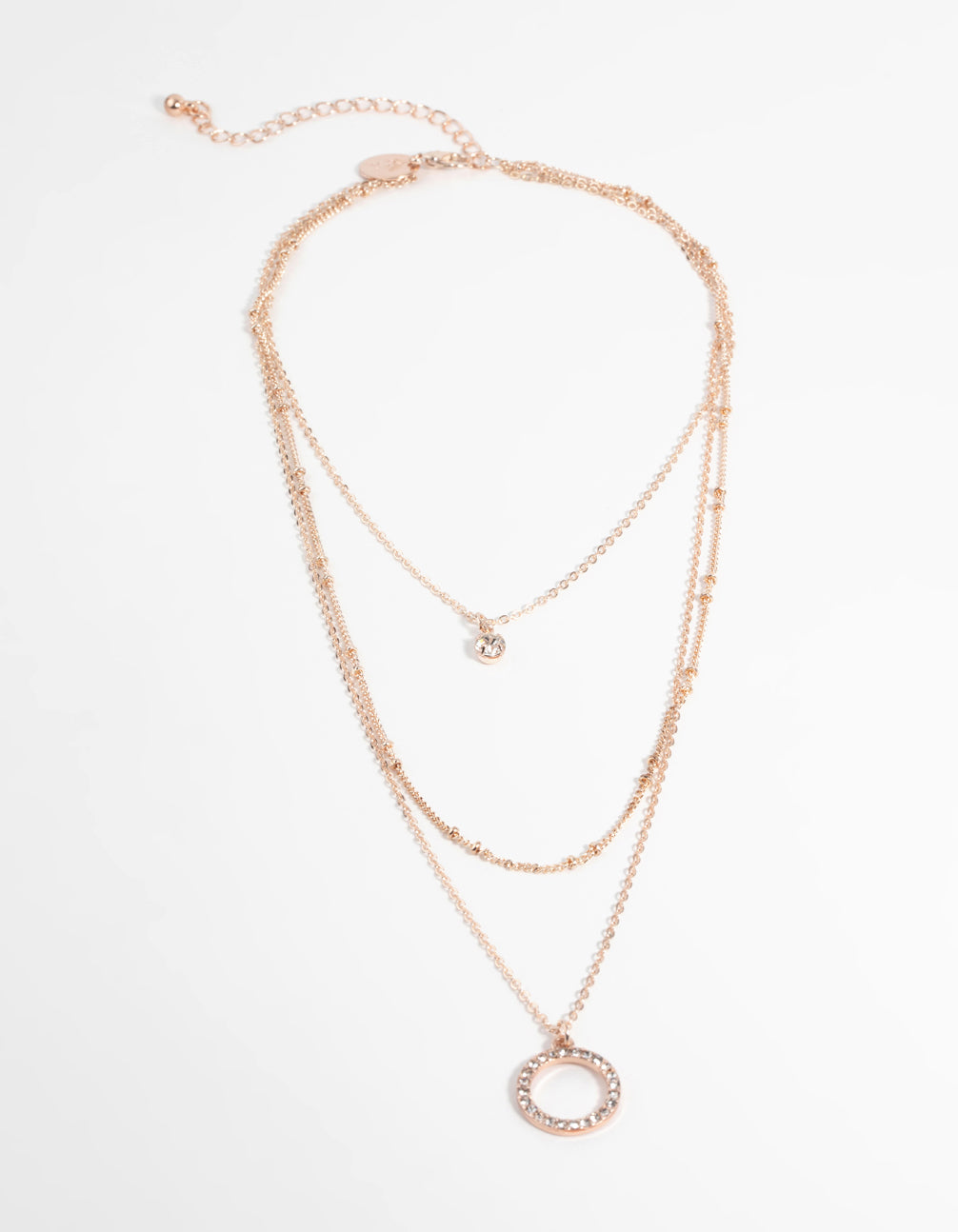 Rose Gold Diamante Necklace