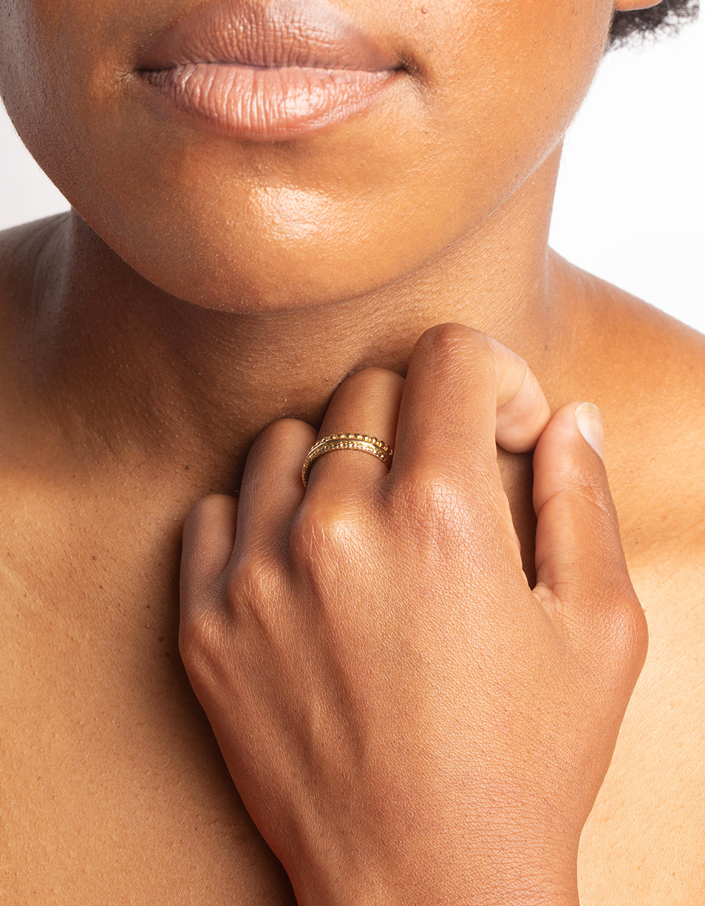 Gold Diamante Ring Stack Pack