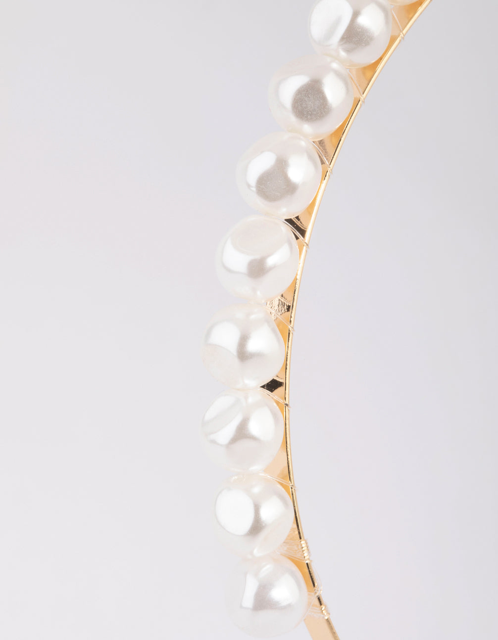 Gold Irregular Pearl Headband
