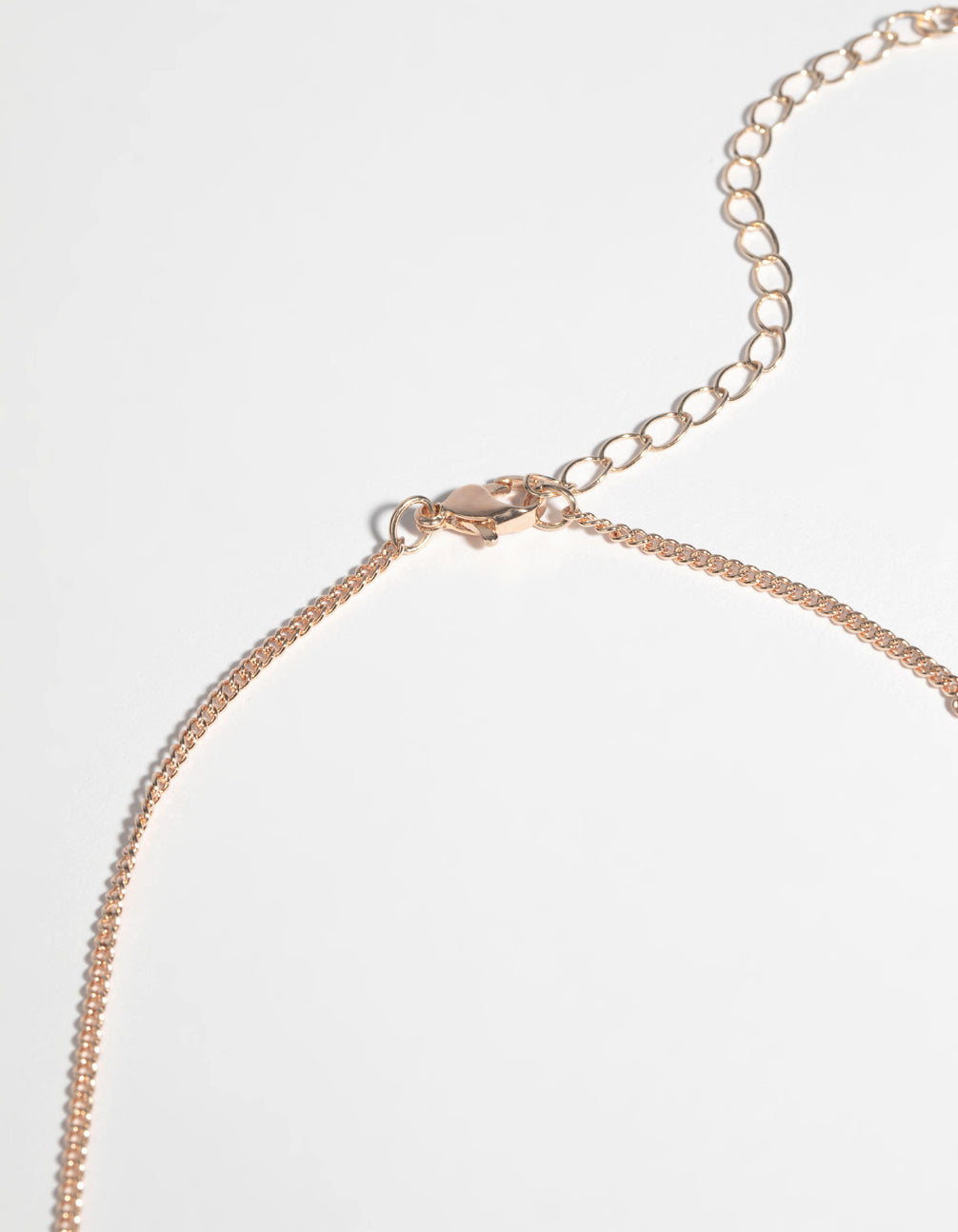 Rose Gold Beaded Long Necklace