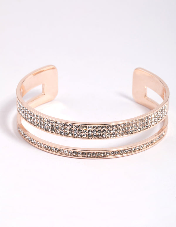 Rose Gold Diamante Bracelet