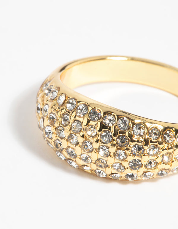 Gold Diamante Ring