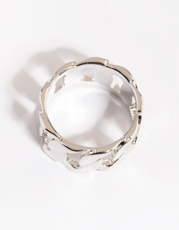 Silver Chain Link Ring