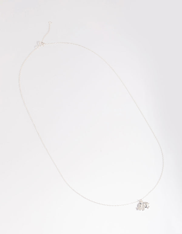 Sterling Silver Elephant Necklace