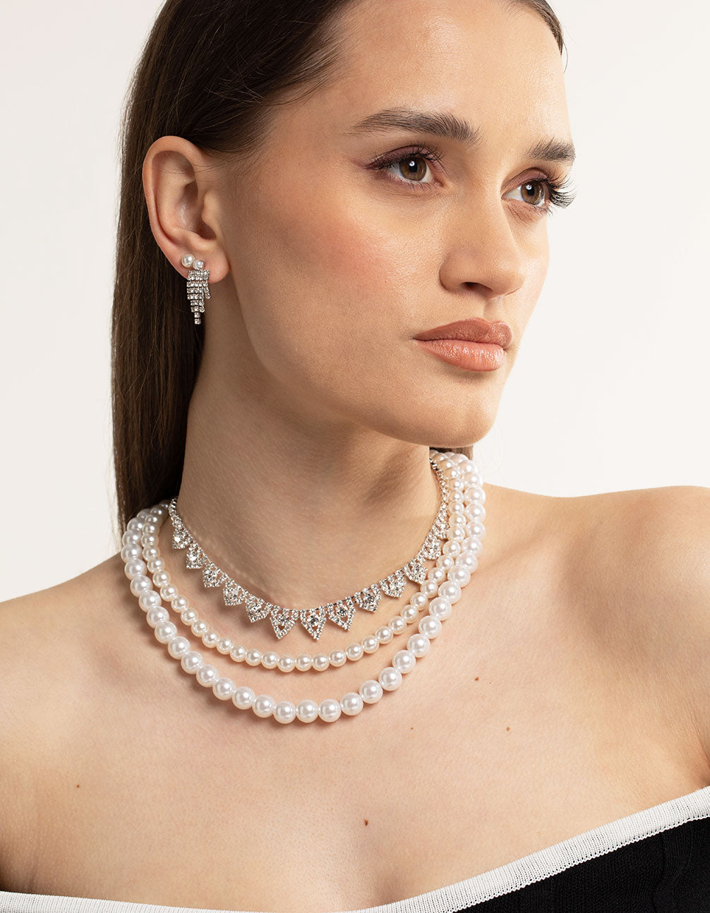 Silver Pearl Stud Mix Earrings Pack