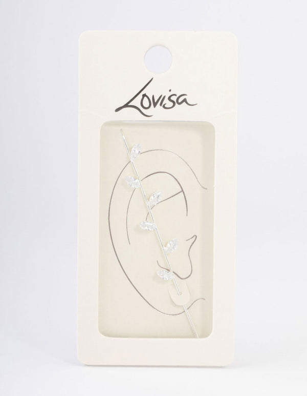 Silver Petal Ear Hook