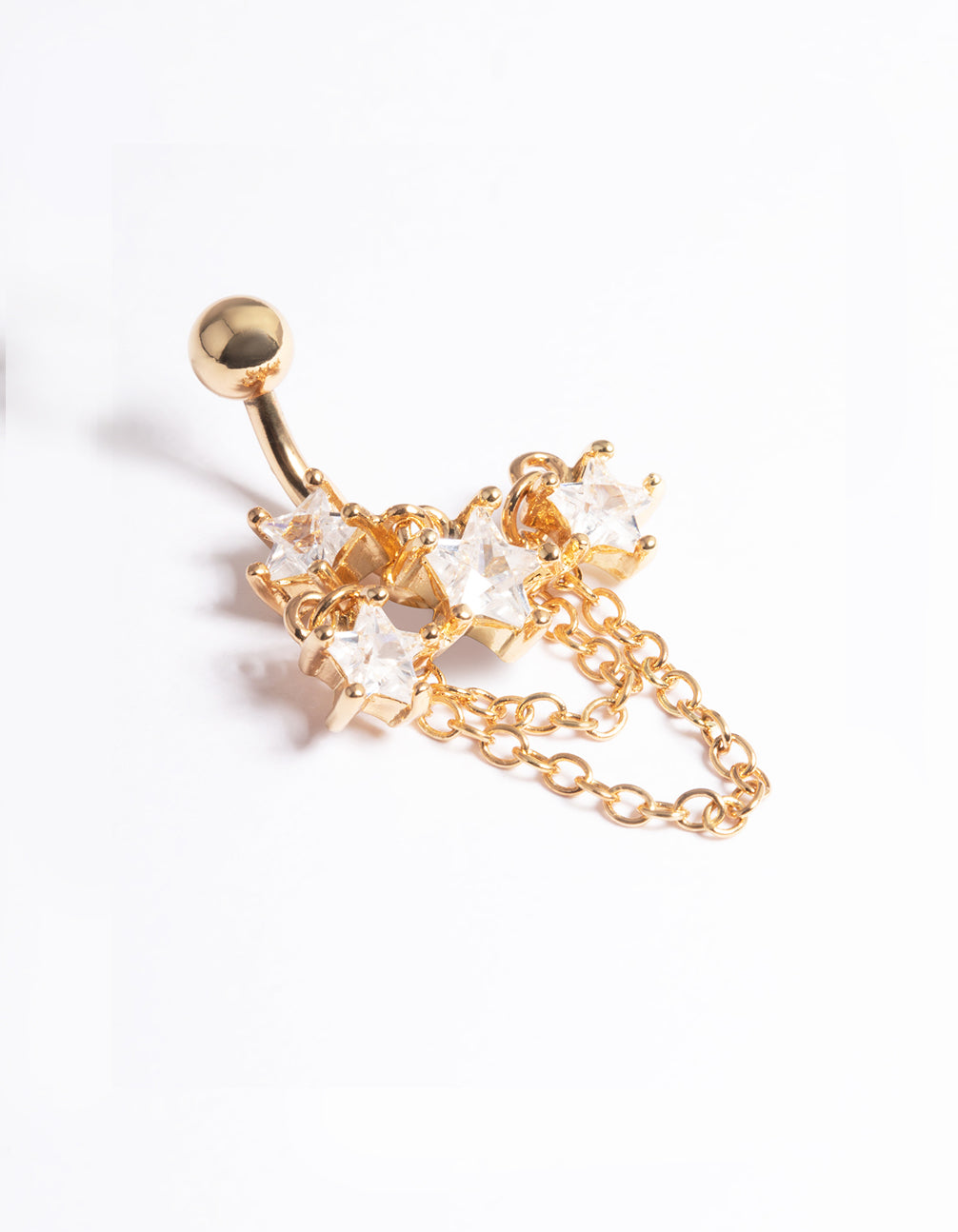 Gold Plated Surgical Steel Grand Star Belly Ring
