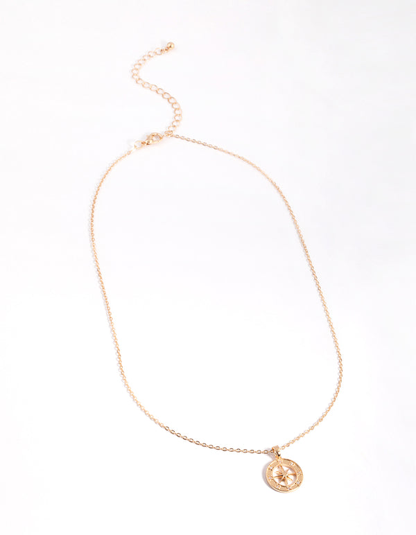 Gold Celestial Compass Necklace