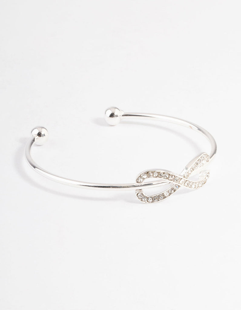 Silver Infinity Open Cuff Bangle Lovisa - Main Image