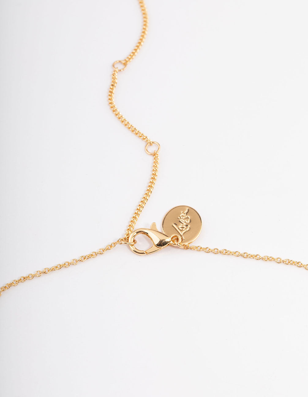 Gold Plated Jade Cluster Fine Necklace