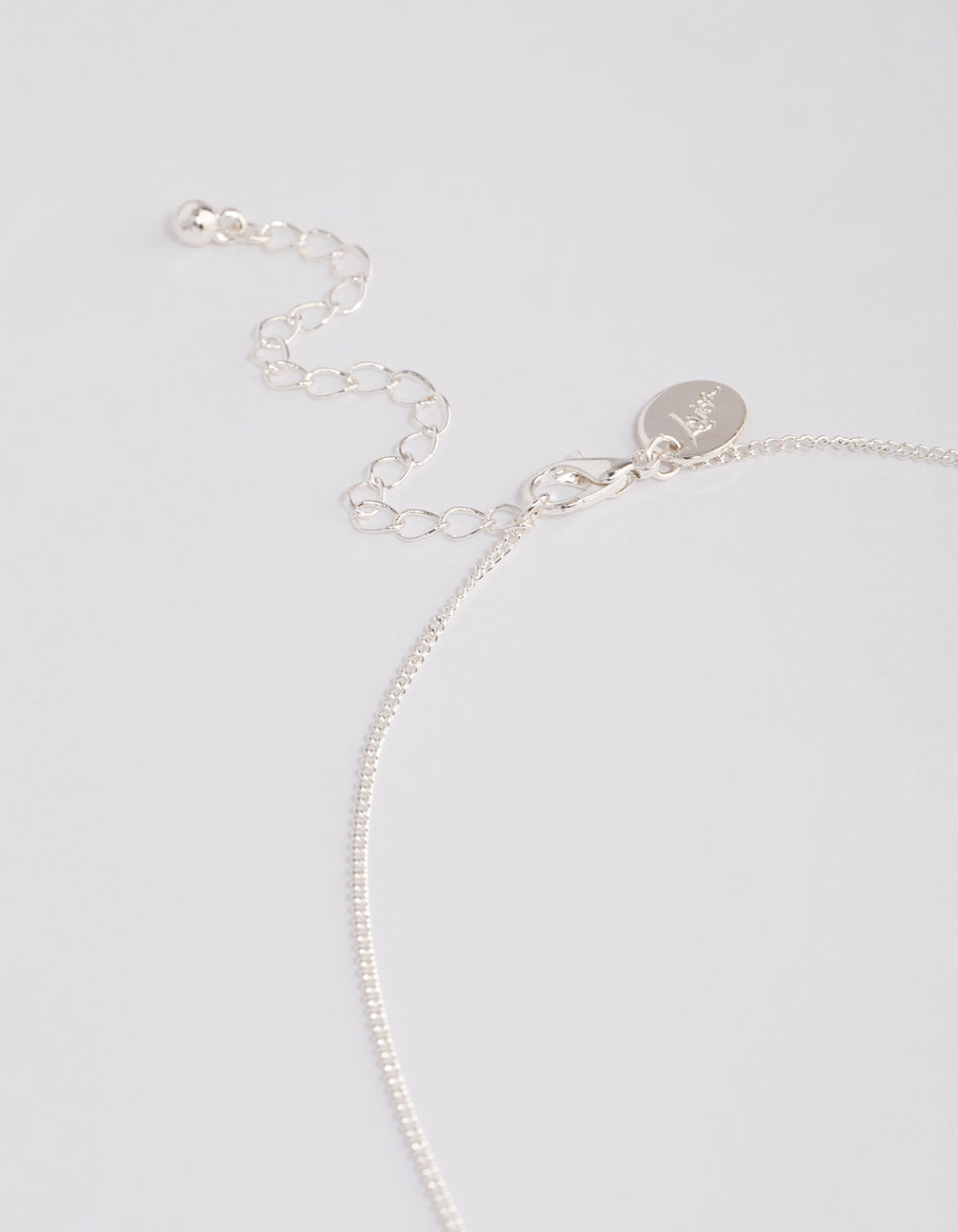 Silver Twisted Circle Necklace