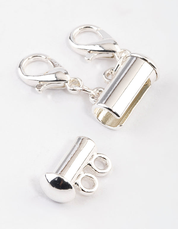 Silver Magnetic Two Necklace Separator