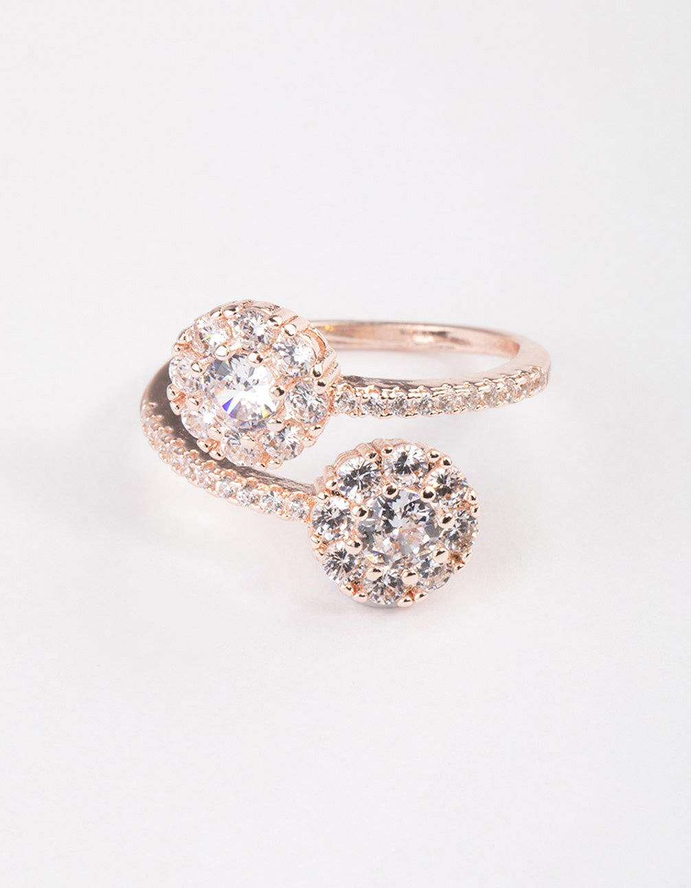 Rose Gold Round Double Wrap Ring