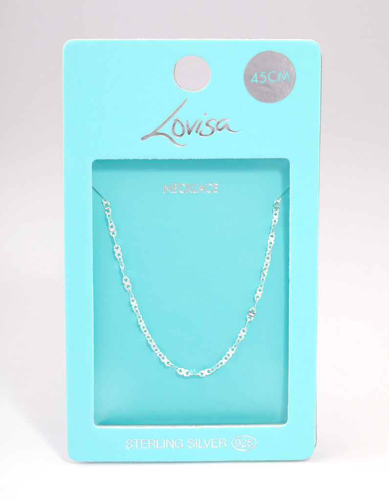 Sterling Silver Infinity Link Chain Necklace Lovisa
