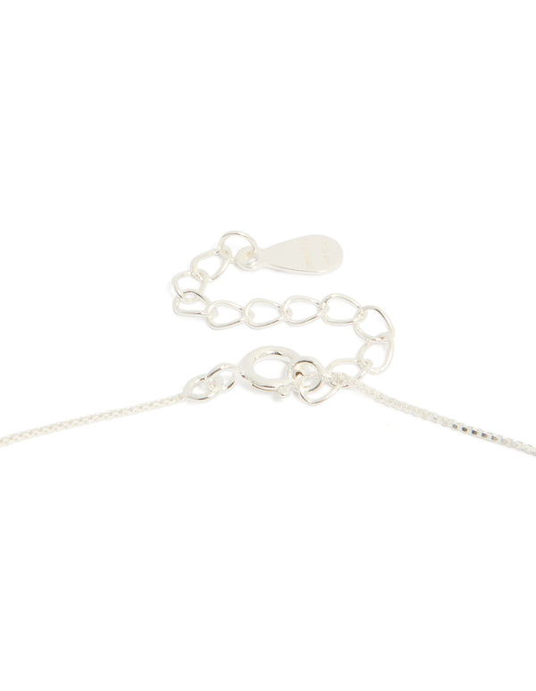 Sterling Silver Classic Claw Pendant Necklace