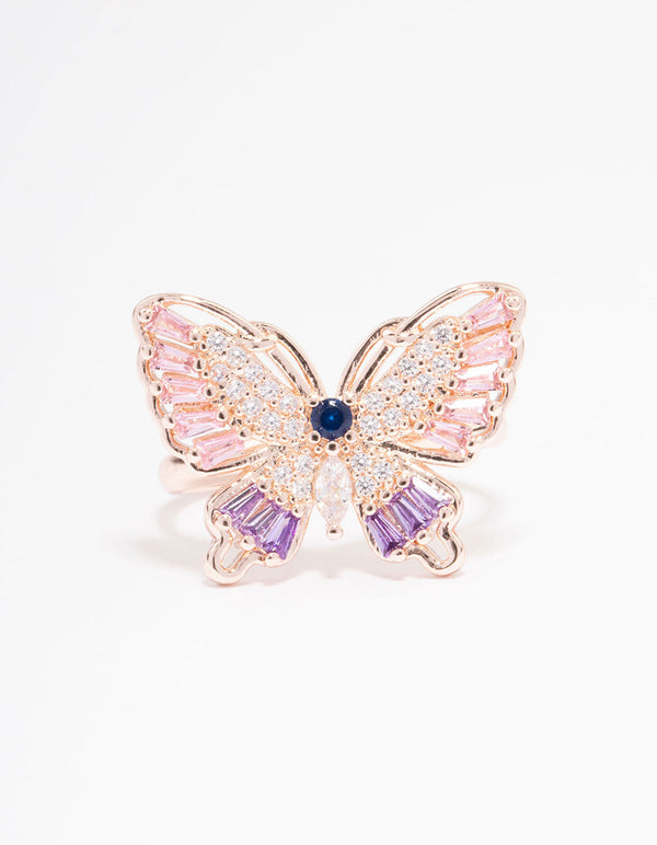 Rose Gold Cute Butterly Ring