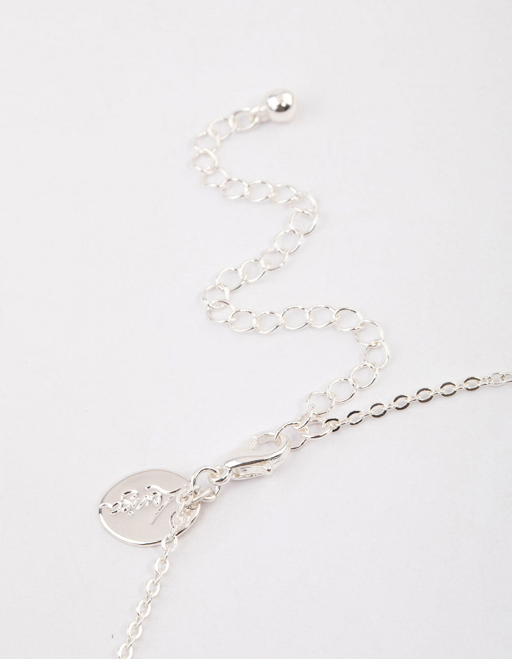 Silver Simple Diamante Drop Jewellery & Polishing Set