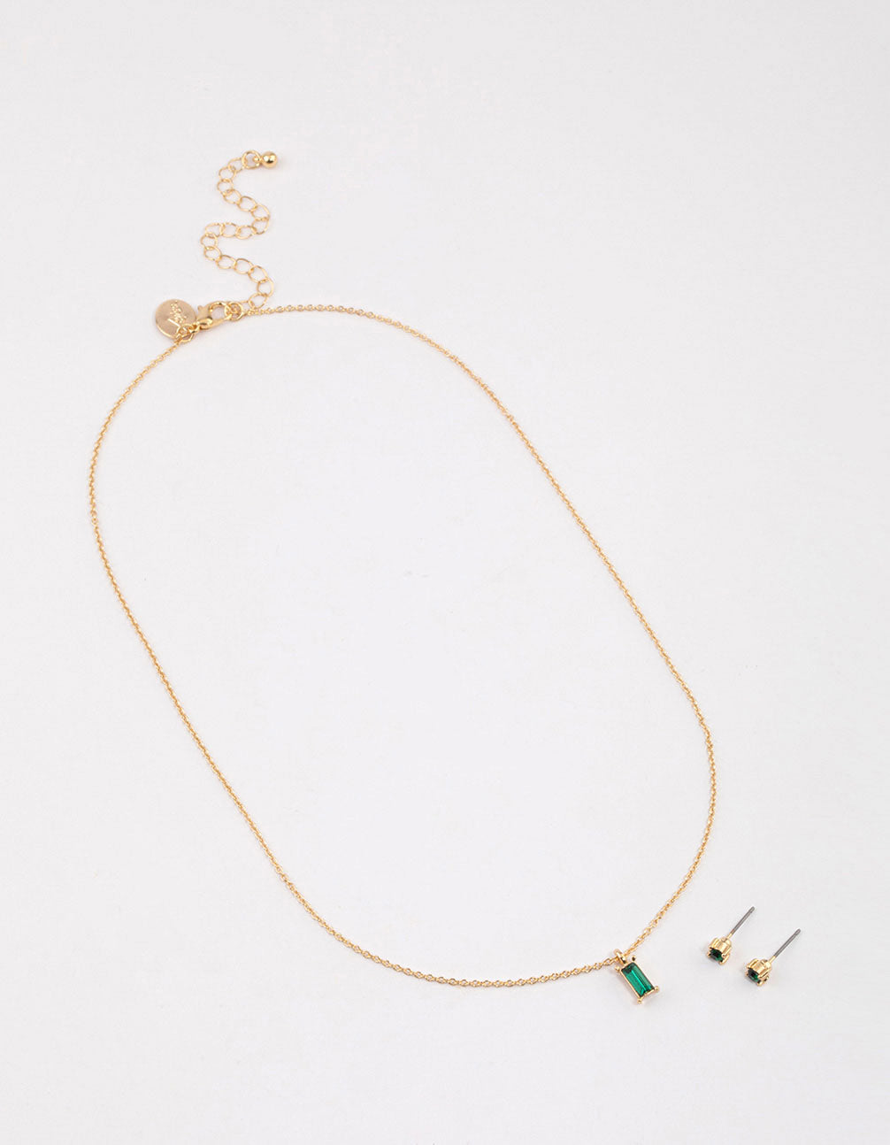 Gold Baguette Drop Jewellery & Polishing Set