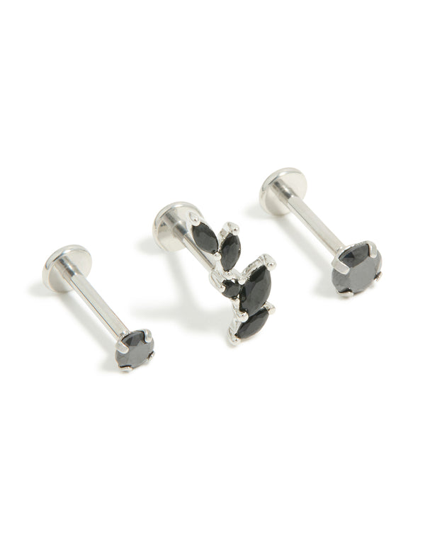 Surgical Steel Stud & Vine Flat Back Pack