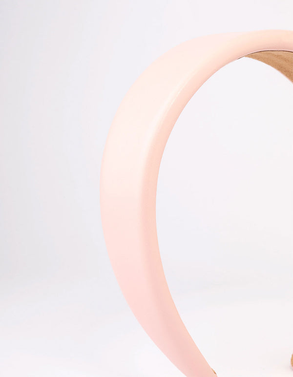 Fabric Faux Leather Padded Headband