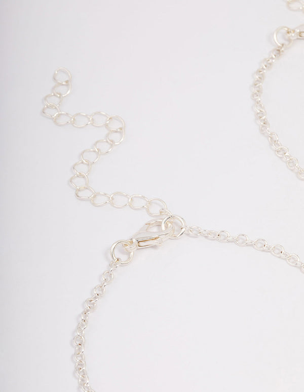 Kids Silver Shell Pendant Necklace Pack