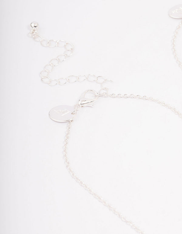 Kids Silver Roller Skate Pendant Necklace Pack