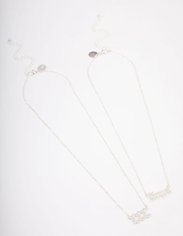Silver Plated Angel Number '333' Necklace Pack