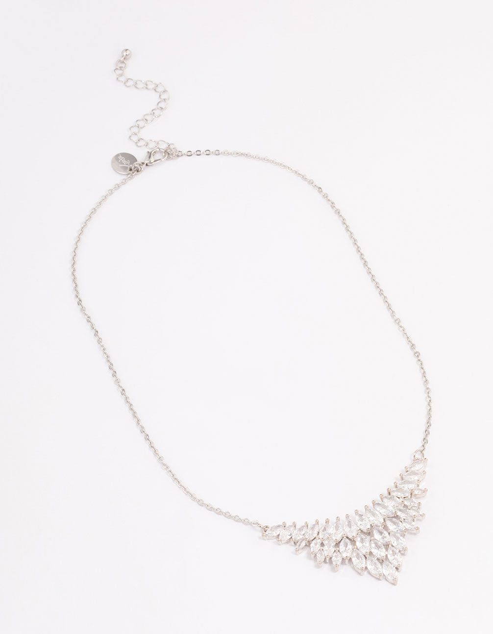 Silver Cubic Zirconia Short Necklace