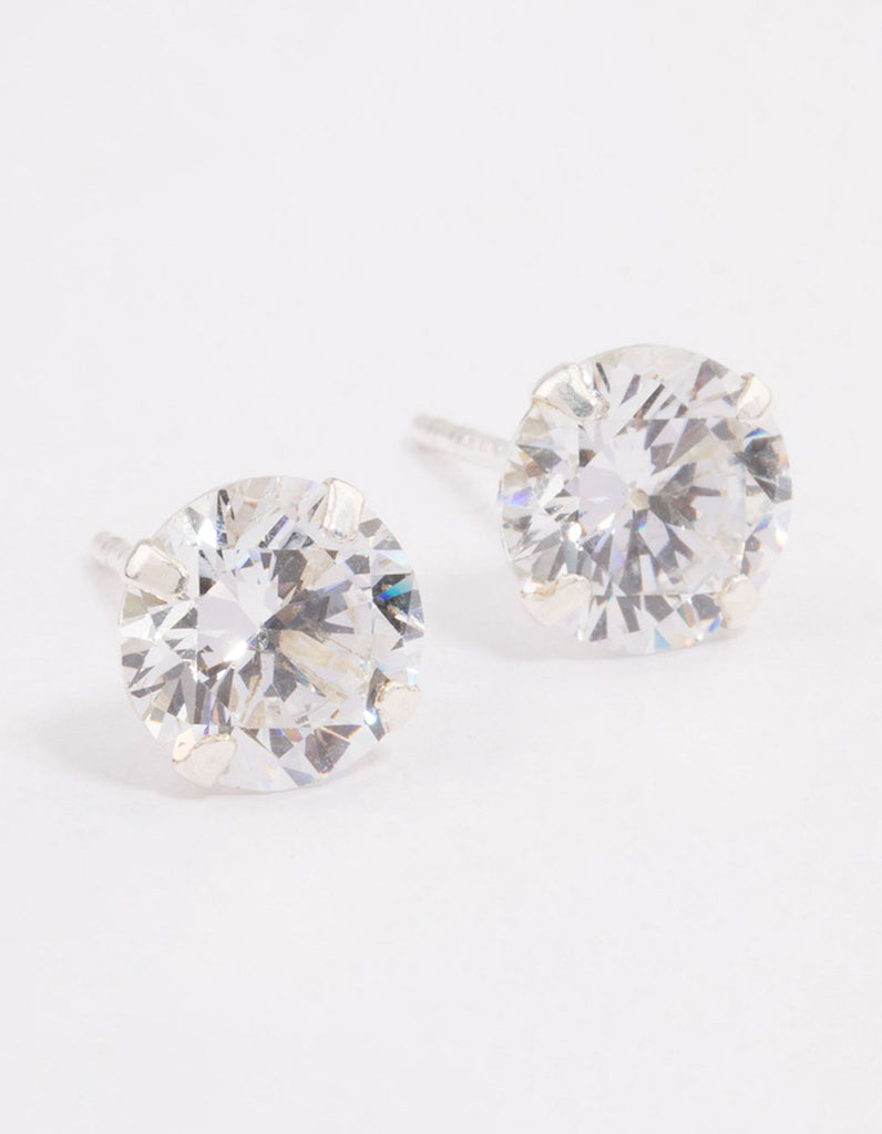 TS326 - Orecchini in argento Sterling 925 rodiato con zirconia