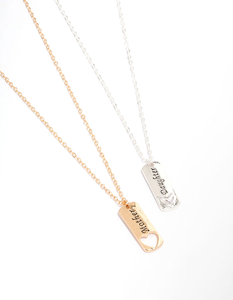 Mixed Metal Mother & Daughter Necklace Pack - Lovisa