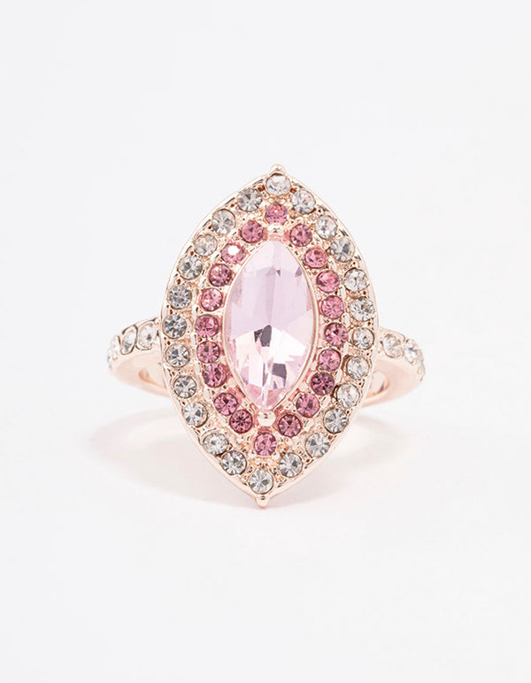 Rose Gold Opulent Marquise Ring