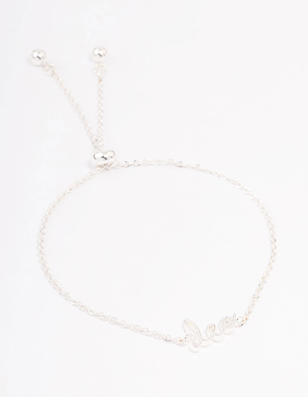 Silver Plated Leo Script Bracelet