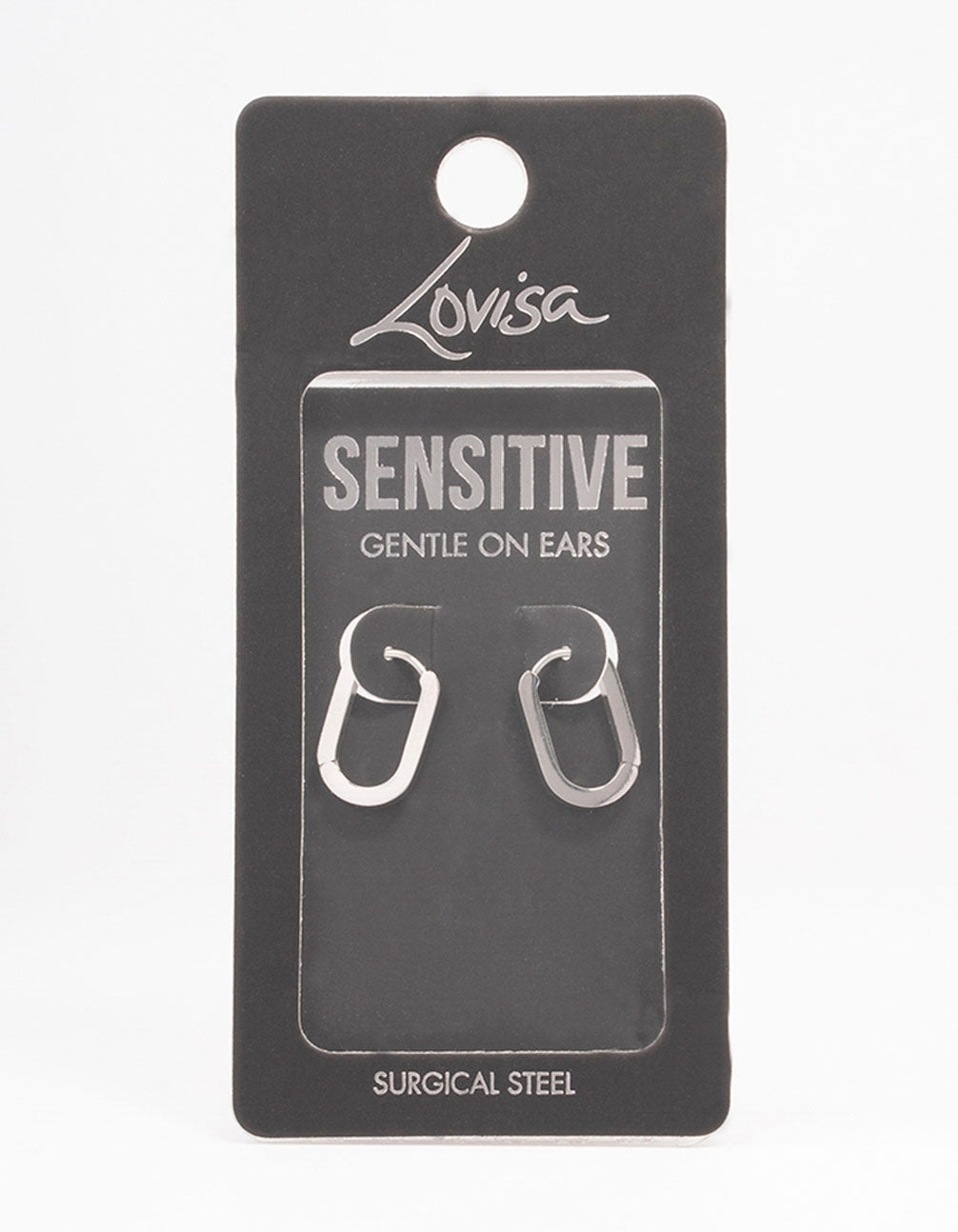 Surgical Steel Small Rectangle Huggie Earrings