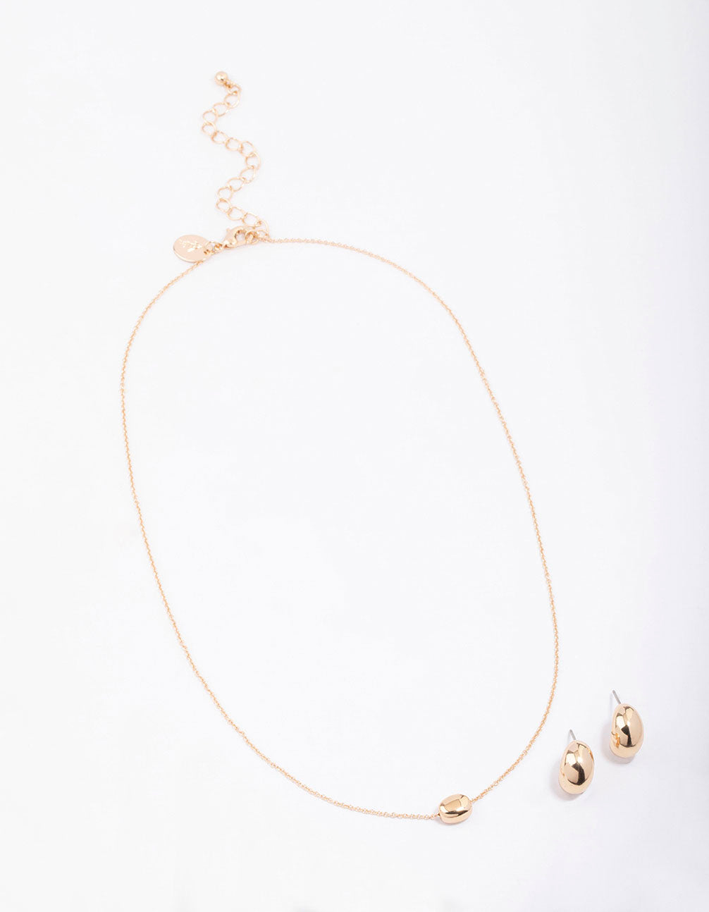 Gold Metal Stone Jewellery Set