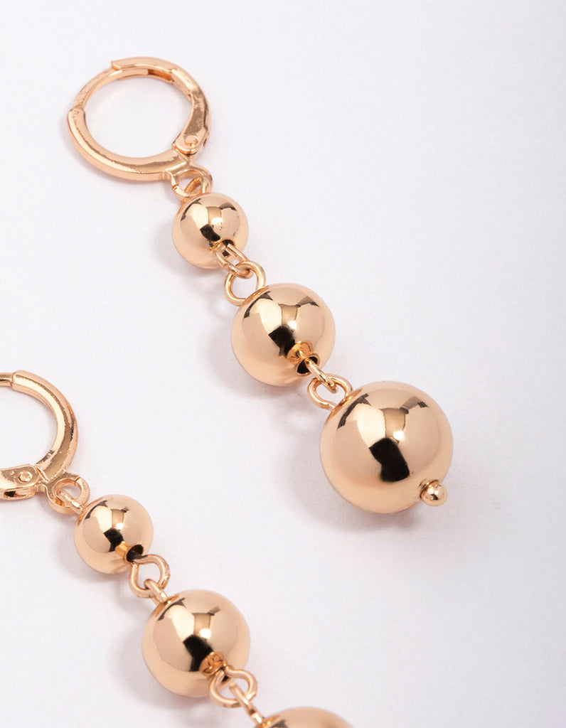 Erisa Gold Ball Drop Earrings main image 1