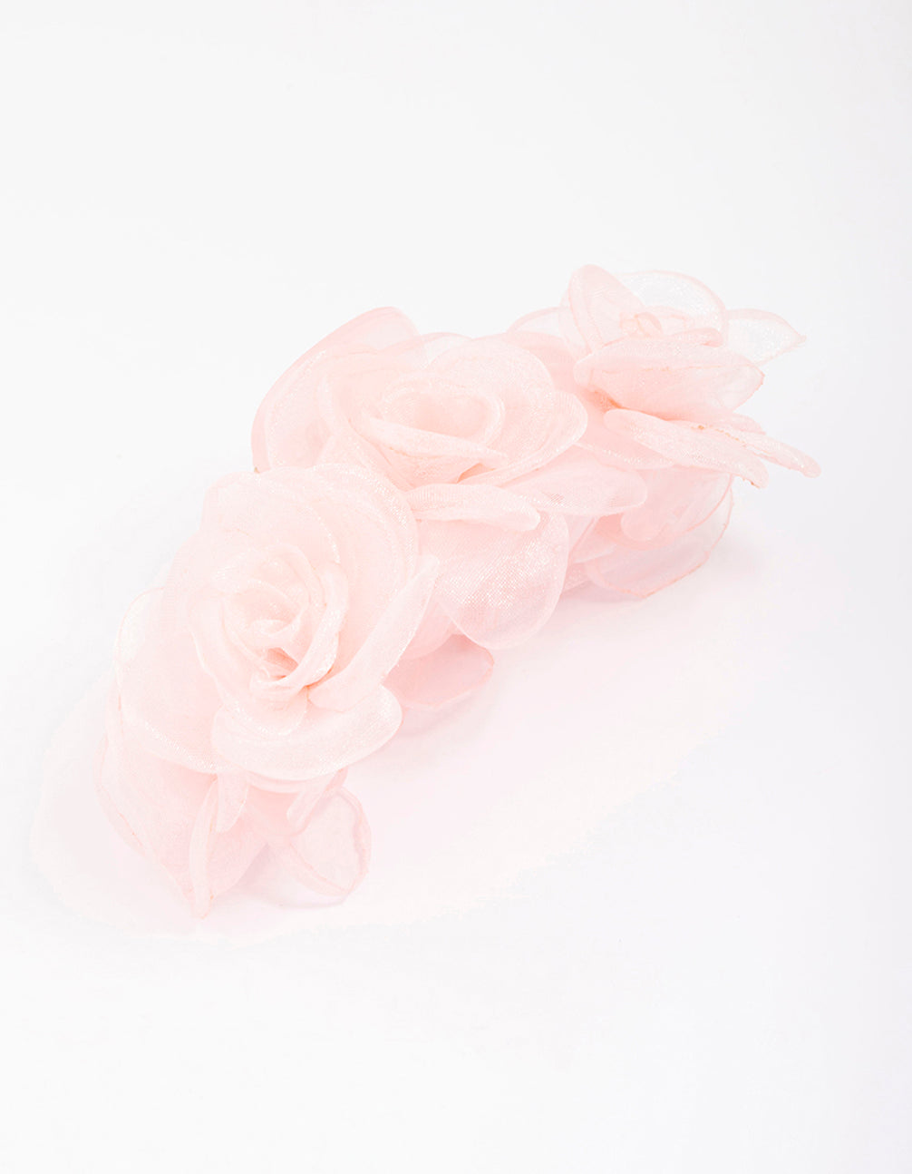 Pink Mixed Trio Flower Hair Claw Clip
