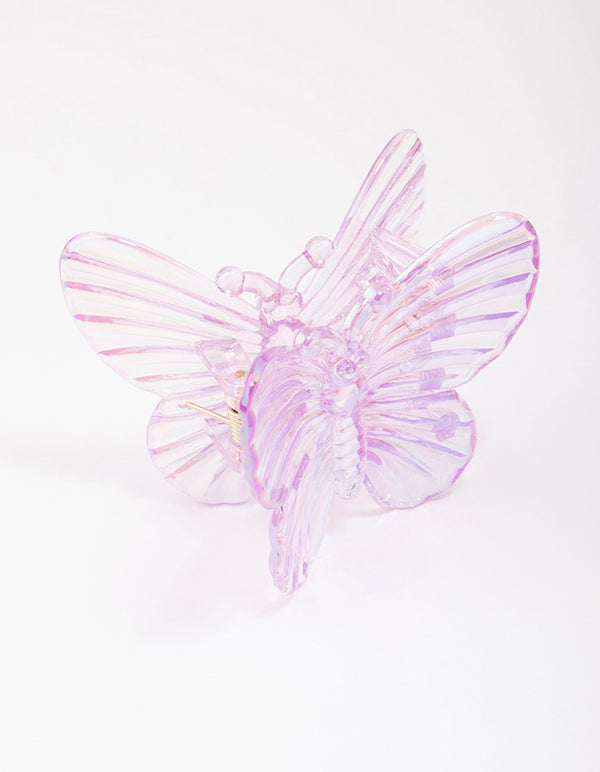 Purple Irregular Butterfly Hair Claw Clip