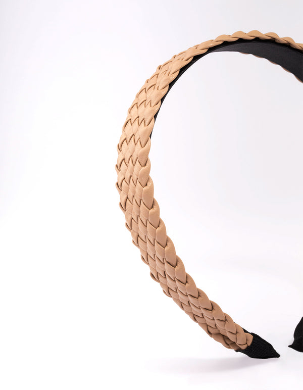 Natural Fabric Wide Wave Headband